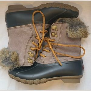 Waterproof Sperry Top-Sider Faux Fur Duck Boots